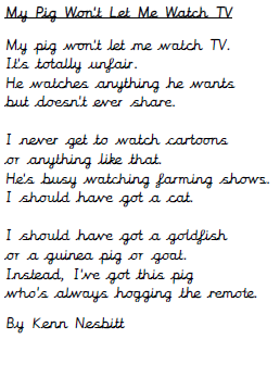 Handwriting practice